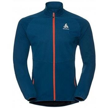 Odlo Stryn Print - Chaqueta para hombre, Hombre, Chaqueta softshell., 612332, Ópalo azul, small