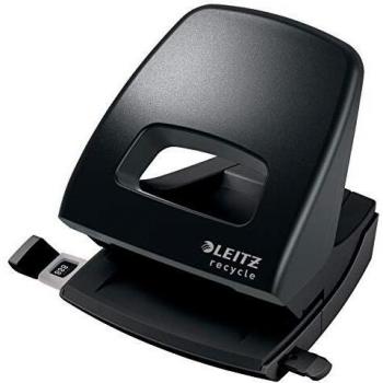 Perforador Leitz NeXXt Recycle 5003, negro, CO2 neutral, hasta 30 hojas