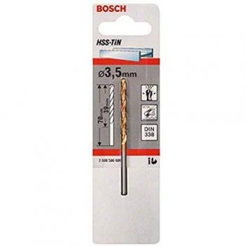Bosch 2 608 596 686 - Brocas para metal HSS-TiN, DIN 338-3,5 x 39 x 70 mm