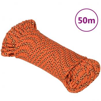 Cuerda para barco Naranja 4 mm 50 m Polipropileno