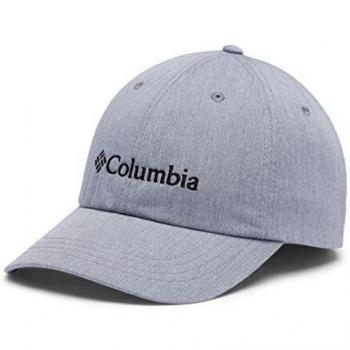 Gorra Columbia ROCTrail II gris claro con protección solar, ajuste ajustable, material transpirable y diseño ligero