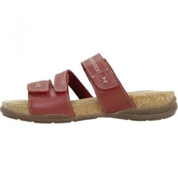 Sandalias Mujer Clarks Roseville Bay Rojo, cómodas, con diseño moderno, suela de goma antideslizante, plantilla acolchada para mayor confort y cierre ajustable