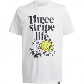 Camiseta adidas positivity table graphic infantil blanca manga corta 164