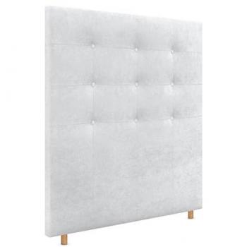 Cabecero Capitoné Tapizado Aqualine Blanco 105x120cm para Cama Dormitorio