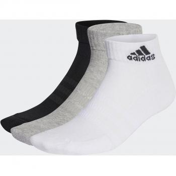 adidas Cushioned Sportswear Ankle Socks 3 Pair Juniors MegGreyHtr 2 - 3.5 unisex