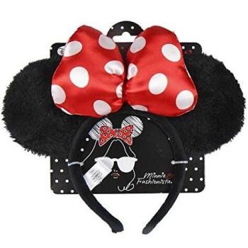 Diadema Deluxe Minnie Mouse Disney para Niña en Negro