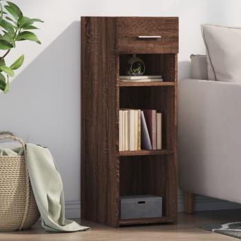 Armario aparador de madera multicapa marrón roble 30x42,5x93 cm