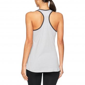 The North Face W Graphic Play Hard Tank Camiseta de Tirantes, Mujer, Gris