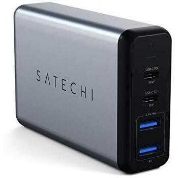 Satechi 75W Dual USB Type-C PD and Type-A Travel Charger