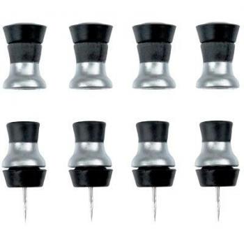 OXO Mag Tack Chincheta Imán, Acero Inoxidable, Plata, 1.9 x 1.3 x 1.3 cm, 4 Unidades