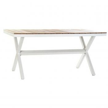 Mesa de Comedor DKD Home Decor Resina Aluminio 160 x 90 x 75 cm