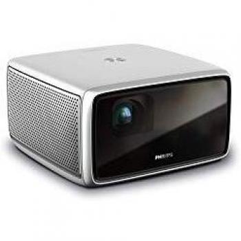 Philips Projection Screeneo S4, Full HD Todo en uno, HDR, Corto Alcance, Pantalla de hasta 120\\, proyector de Cine en casa, hasta 1800 lúmenes de Color, Android, Aplicaciones, Enfoque automático