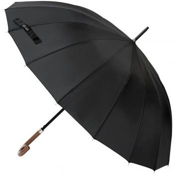 Paraguas Caballero 65cm 16 Varillas Anti Viento Automatico Negro