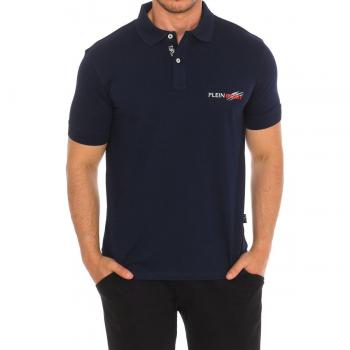 Plein Sport Pips511 Men's Short-Sleeved Polo Shirt - Blue - Size Small