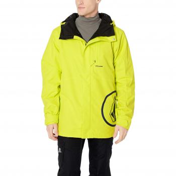Volcom 17 Forty Ins Chaquetas de Esquí, Hombre, Verde