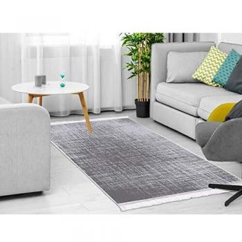 Homemania AKC-BIL-908 - Alfombra Estampada Delete, 1 impresión, Moderna, Multicolor de Tela, 160 x 230 cm