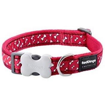 Red Dingo GmbH 9330725072404 Collar Perro Flying Bones, S, Rojo