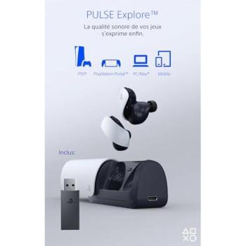 Auriculares Inalámbricos Sony Pulse Explore Blancos con Estuche para PS5