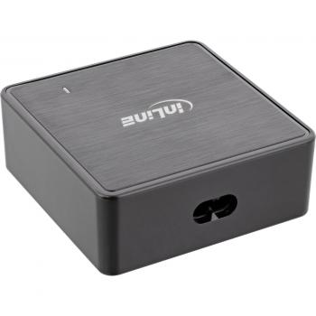 Cargador USB de 60W con Power Delivery y Quick Charge 3.0, 4x USB A y 1x USB Tipo C, color negro