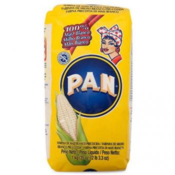 Pan Harina de Maíz Blanco 1 Paquete de 1 kg 1000 g
