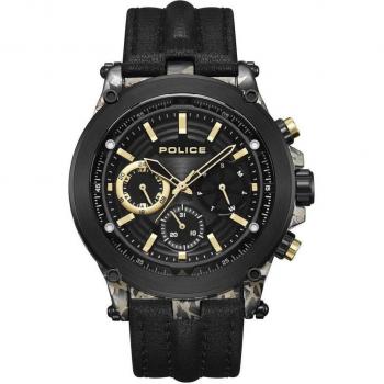Reloj Police Taman PEWJF2226641 de piel con correa negra
