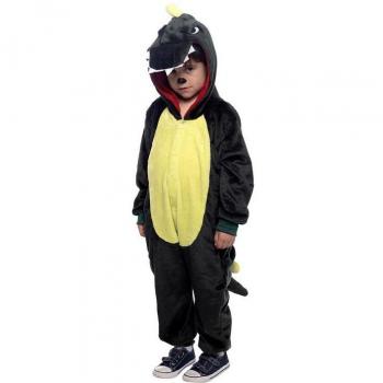 Disfraz de Dinosaurio Verde Oscuro con Capucha para Niños Rubie's