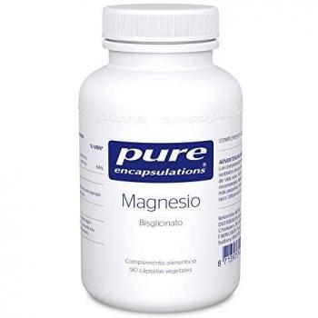 Pure Encapsulations - Magnesio Bisglicinato 120 mg - Suplemento de Magnesio Quelado Altamente Biodisponible para Evitar la Fatiga y Cansancio - 90 Cápsulas Veganas
