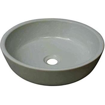 vidaXL Lavabo Redondo Moderno de Cerámica Blanco Lavamanos Aseo Cuarto Baño