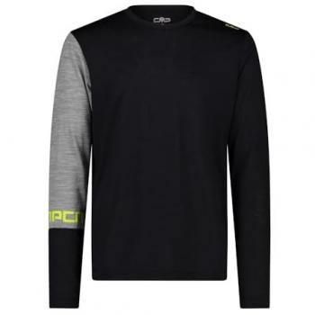 CMP Men's Long Sleeve Basic T-Shirt - Black - Size 56/3XL