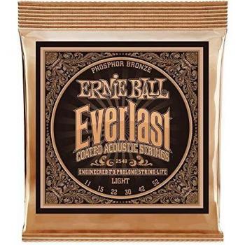 Ernie Ball Everlast Coated Phosphor Bronze Light Acoustic Guitar Strings 11-52