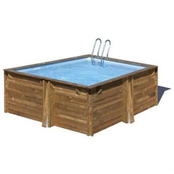 Piscina de Madera Carra 3 Cuadrada de 305x305x119 cm de Gre WPCARR3