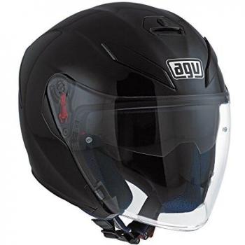 AGV 1131A4G0 K-5 Jet Solid Casco Moto Jet, Negro Mate, XS