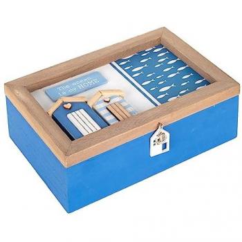 Organizador de Té Playa Azul - Cocina 8x16x24 cm