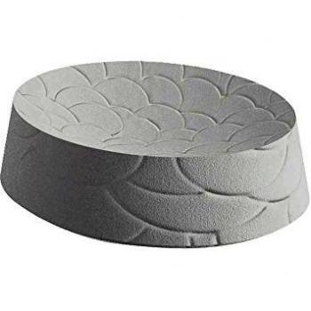 BATHSTAGE B-WAVY - Jabonera, 14 x 8 x 8 cm, color blanco