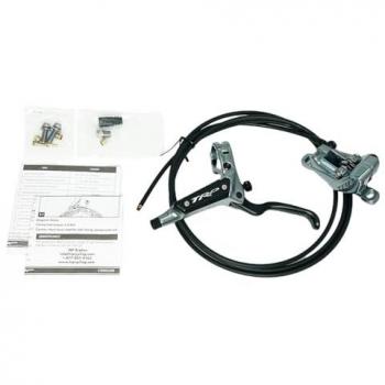 TRP DH-R EVO HD-M846 Silver Hydraulic Disc Brake - Left Hand, 4-Piston, 1900mm