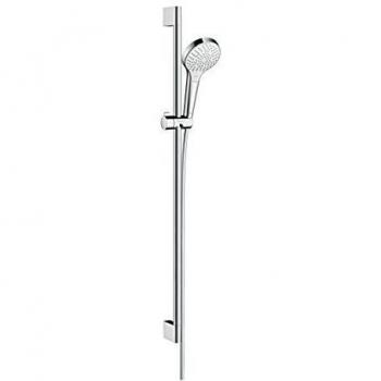 Hansgrohe 26570400 Croma Select S 110 Multi set de ducha, 0,90m, 3 tipos de chorro, blanco/cromo