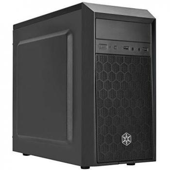 Caja Micro-ATX SilverStone Precision PS16 - Torre Mini, Silenciosa, Color Negro