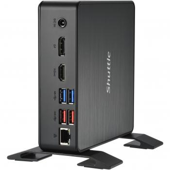 Barebone Shuttle XPC Nano NC40U5, Intel Core i5-1235U, 0.84L, HDMI, DP, USB-C/DP, 6x USB3.2, 1x bahía de