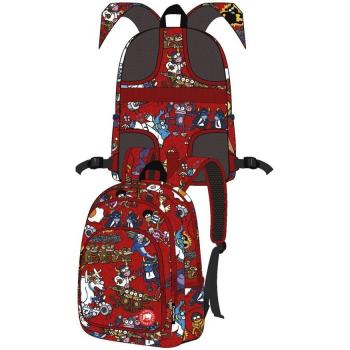 Mochila escolar triple mix moon adaptable con carro y diseño KUKUXUMUSU