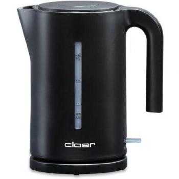 Hervidor de agua Cloer 4110, 1.7L, 2200W, negro, con filtro antical y protección contra sobrecalentamiento