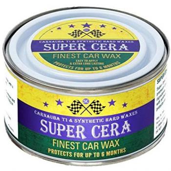Cera de carnaúba brasileña Super Cera, cera para el coche prémium, 150 g mezcla de carnaúba brasileña T1 y ceras duras sintéticas para el mejor encerado y pulido del coche