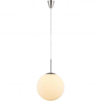 Lámpara Colgante Moderna Rhona de Vidrio Opalino 30 cm E27 Dimmable