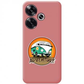 Funda Silicona Líquida Rosa Adventure para Xiaomi Poco F6 5G con Dibujos