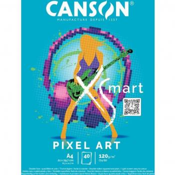 Bloc Encolado A4 30h XSmart Pixel Art 120g Canson
