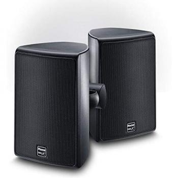 Altavoces Magnat Symbol X 160 - Par de Altavoces para Interior y Exterior, Color Negro, Cableado, Potencia de 110 W (2 unidades)