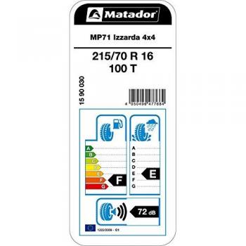 MATADOR 215/70 R16 100T MP71 IZZARDA  4X4 by CONTINENTAL