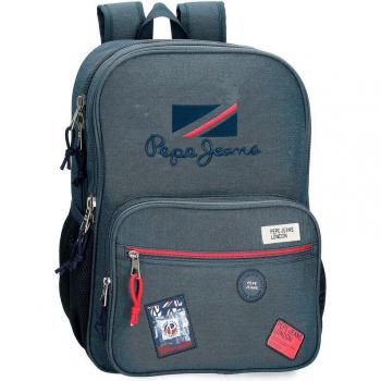 Mochila escolar Pepe Jeans Kay 40cm dos compartimentos adaptable a carro