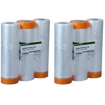 6 x Colourus de papel profesional de cinta de 25 M con 270 cm rollos - cover quick al cinta de rollos de cinta adhesiva - colour - cinta