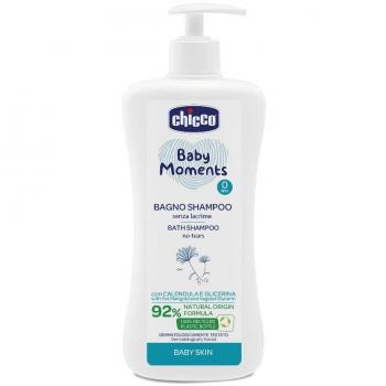 Chicco Baby Moments Gel de Ducha y Champú para Bebé 500ml