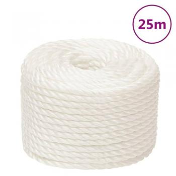 Cuerda de trabajo polipropileno blanca 24 mm 25 m